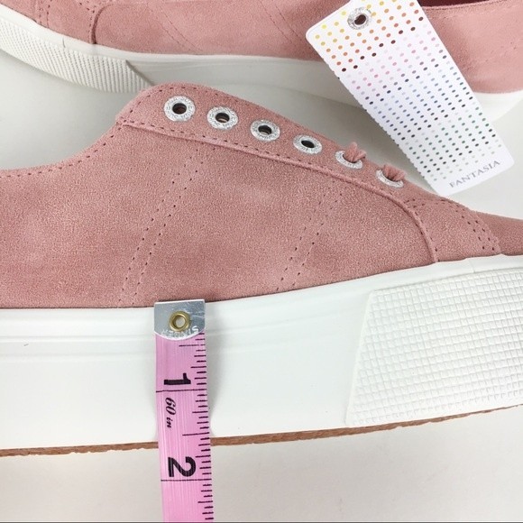 Superga 2790 Womens Size 10 Pink Peach Suede Leather Platform Sneakers‎ Shoes - Picture 12 of 14